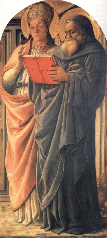 Fra Filippo Lippi St Gregory and St Jerome oil painting picture